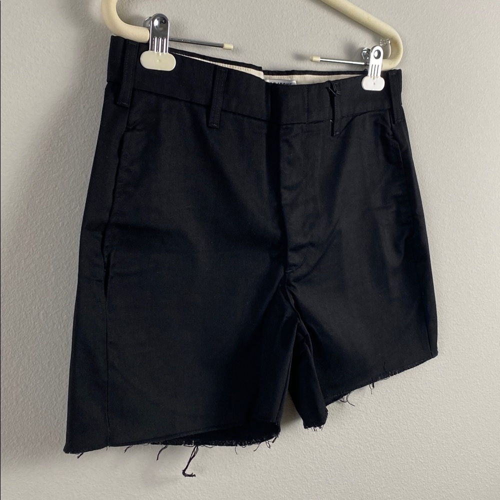 Re/Done Cut Off Trouser Short | High Rise, 4 Pockets | Black - Picture 5 of 13